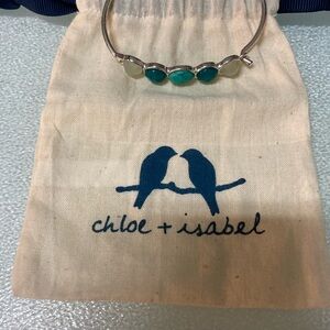 Chloe + Isabel Silver Clasp Bracelet with Turquoise and Other Accents
